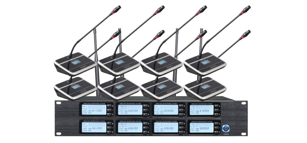 一拖八高端無線會議麥克風